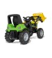 Traktors ar pedāļiem ar kausu un piepūš. riteņ. rollyFarmtrac Premium II Deutz 8280 TTV (3 - 8 gadiem ) Vācija 730094